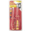 2pc Screwdriver Insulated Vde 3.5x75mm Slotted & Ph1x80mm