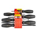 6pc Screwdriver Set Black Handle