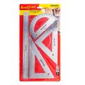 Protractor Ruler & 2 X Traingle Set 4pc