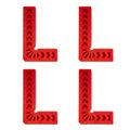Plastic Square Abs 80x50x12mm 4pc