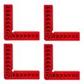 Plastic Square Abs 100x100x16mm 4pc