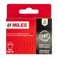 Galv Staples 22g Jt21 14mm X 1000pcs MILES No3