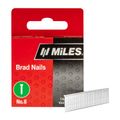 Galv Brad Nail T14 18g 14mm X 1000pcs MILES No8