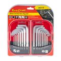 18pc Combo Hex Key Chrome Vanadium Set