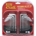 18pc Combo Hex Key Chrome Vanadium Set