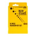 9pc Hex Key Set 1.5-10mm Cr-v In Plastic Case