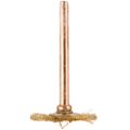 TORK CRAFT Mini Brass Brush Wheel 19.1mm 3.2mm Shank