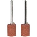 TORK CRAFT Mini Grinding Stone 11.1mm Round Point 3.2mm Shank 2 Piece