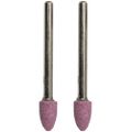 TORK CRAFT Mini Grinding Stone 6.4mm Cylindrical Cone 3.2mm Shank 2 Piece