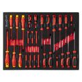 TORK CRAFT 196-Piece 7-Drawer Roller Tool Cabinet on Castors TC620030
