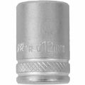 Socket 12mm 1/4' Drive Crv 12 P Oint