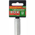 Socket 13mm 1/4' Dr Deep Socket Crv 12 Point