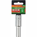 Socket 11mm 1/2' Dr Deep Socket Crv 12 Point