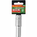 Socket 12mm 1/2' Dr Deep Socket Crv 12 Point