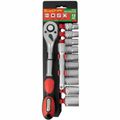 Socket & Ratchet Set 12pc 10-22mm 1/2' Drive 12 Crv 12 Point