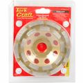 Dia. Cup Wheel 115mm X 22.23mm Dbl Row Laser Welded Industrial