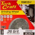 Grinding Wheel 125 X 20 X 32mm Bore Coarse 36g Black