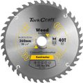 Blade Contractor 260 X 40t 30/1/20/16 Circular Saw Tct