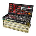 TORK CRAFT BakkiesBox Limited Edition 154-Piece 3-Drawer Track Box Tool Set TCTB154LTD