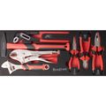 TORK CRAFT 154-Piece 3-Drawer Track Box Tool Set 535 x 255 x 315mm TCTB154