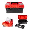 Heavy Duty Plastic Tool Box With Organizer Red/black 480mm
