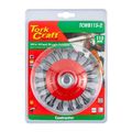 Wire Cup Brush Twisted Bevel Plain 115mmxm14 Blister