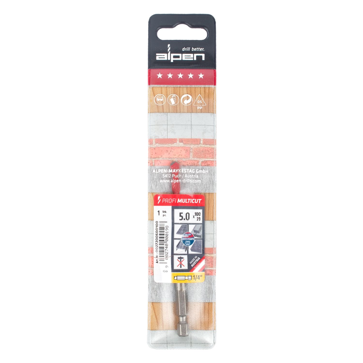 Profi Multicut Drill Bit 5mm Hex Shank