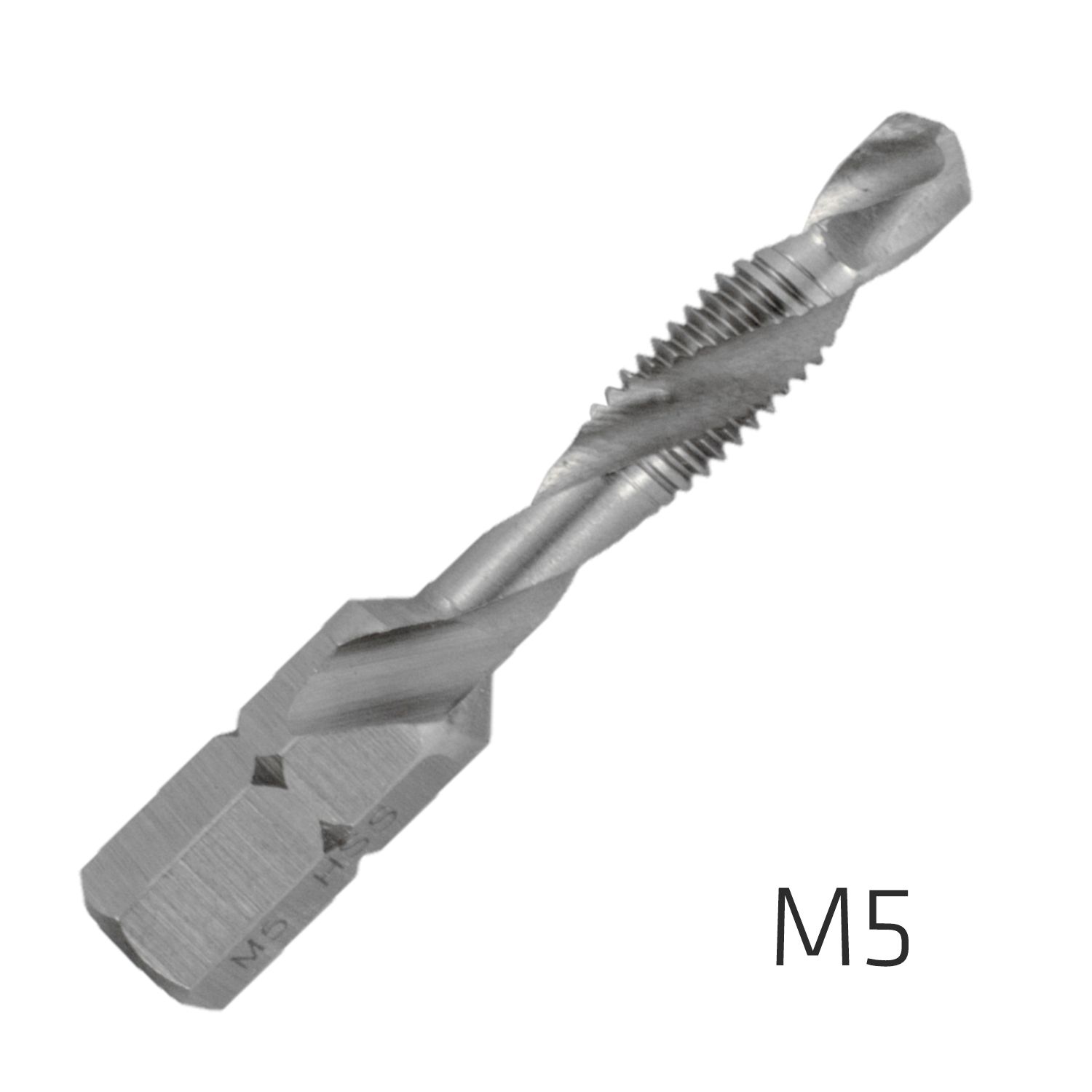 ALPEN Combination Tap Plw M5 1/4" Shank