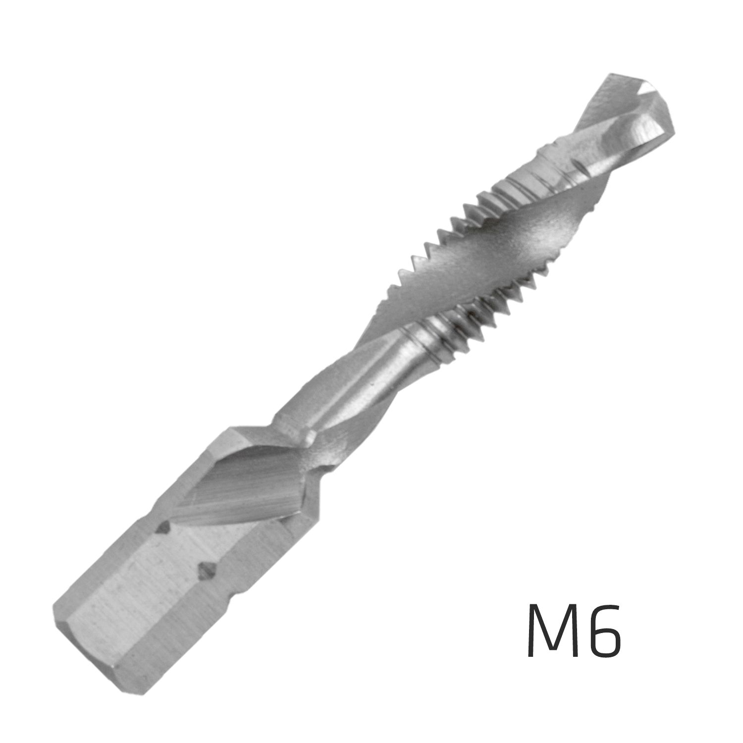ALPEN Combination Tap Plw M6 1/4" Shank