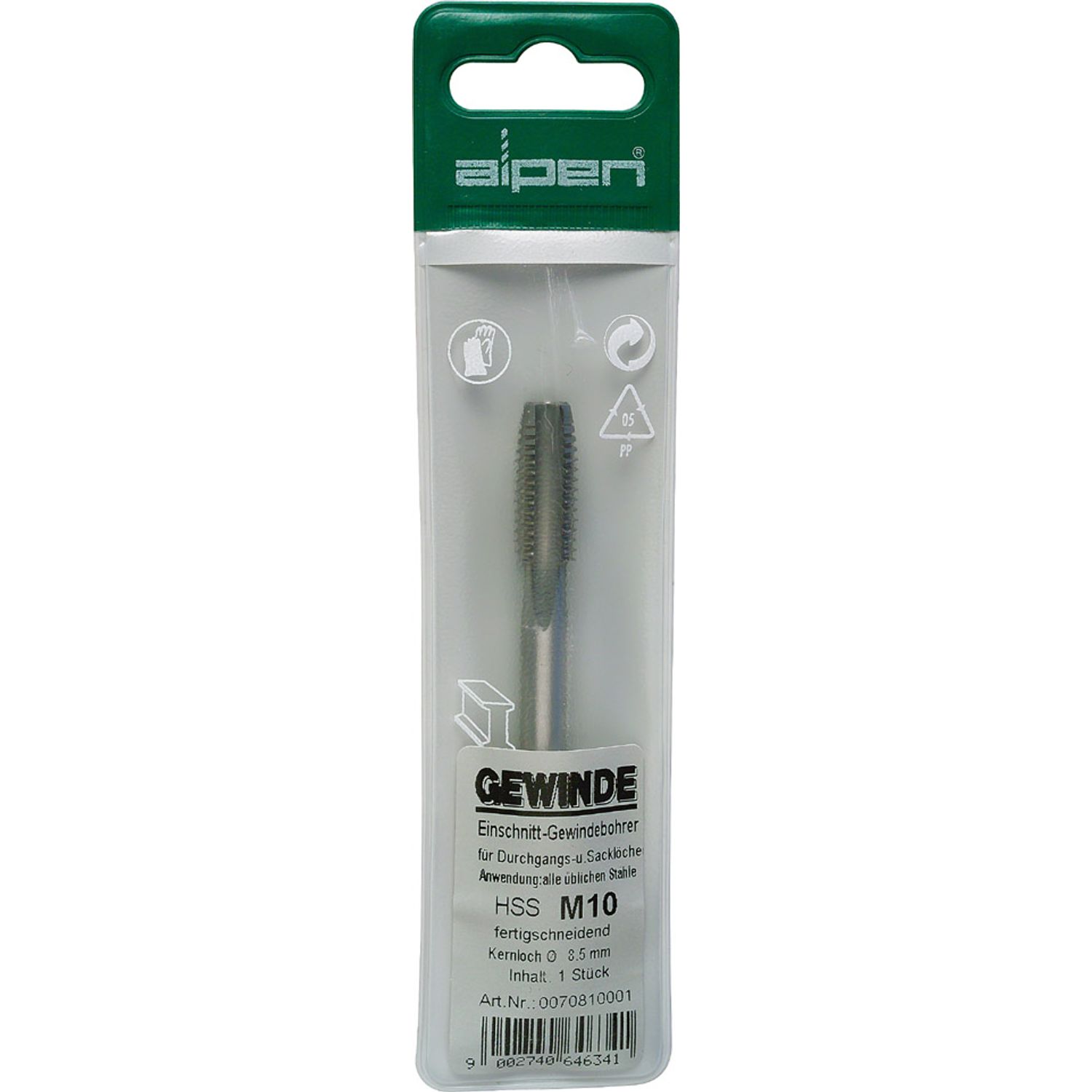 Tap 3mm Hss In Pouch 0.5mm Pitch