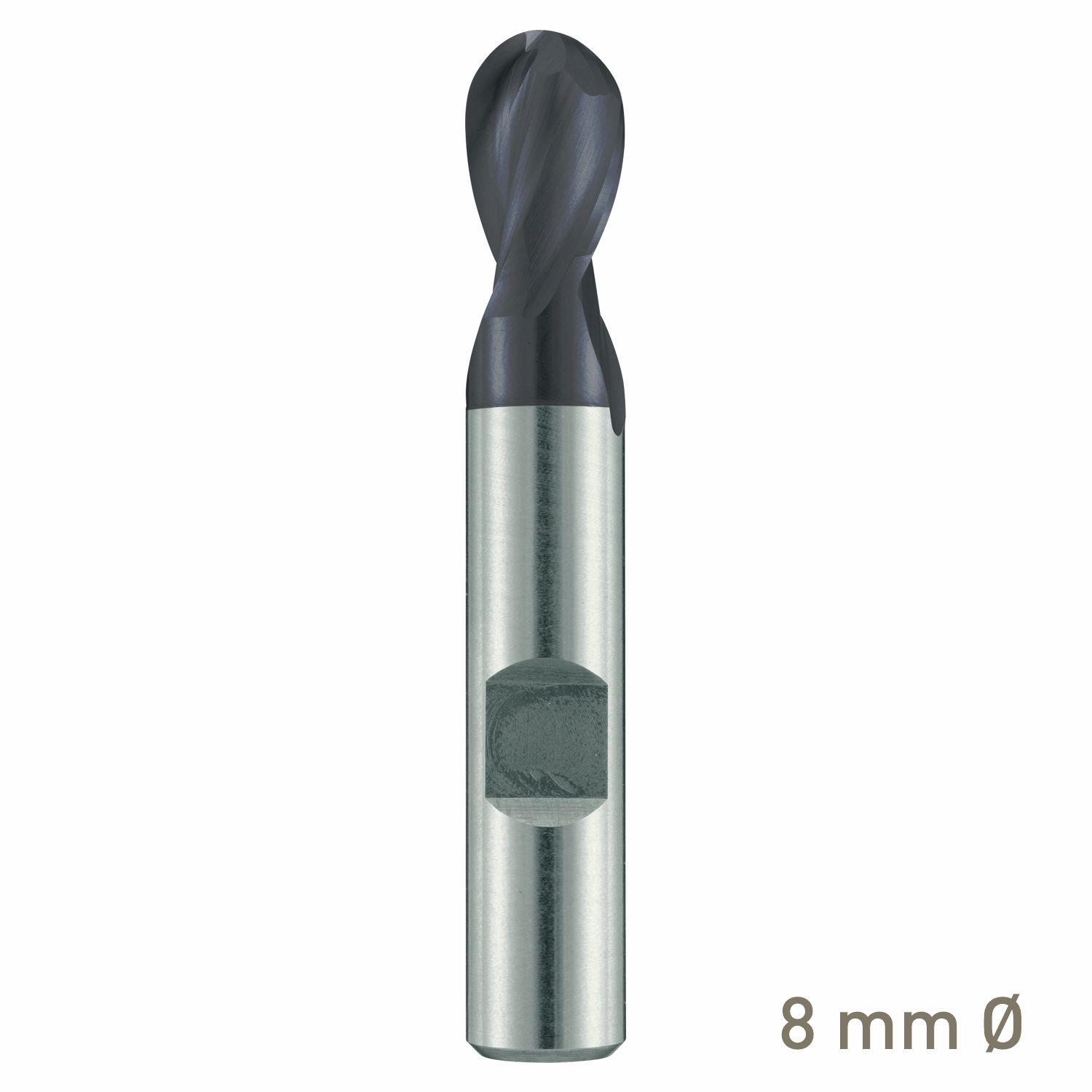 MAYKESTAG ALUNIT HSS-Co8 slot end mill with radius 8mm short series