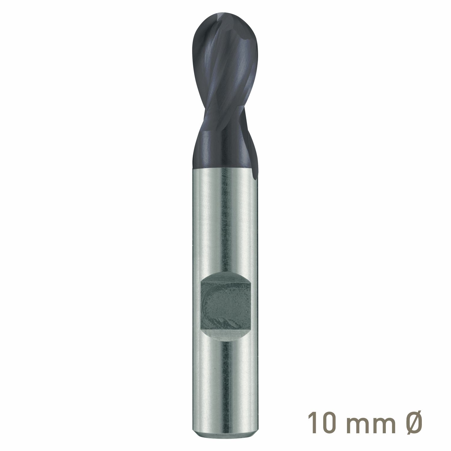 MAYKESTAG ALUNIT HSS-Co8 ball nose end mill 10mm short series</h3>