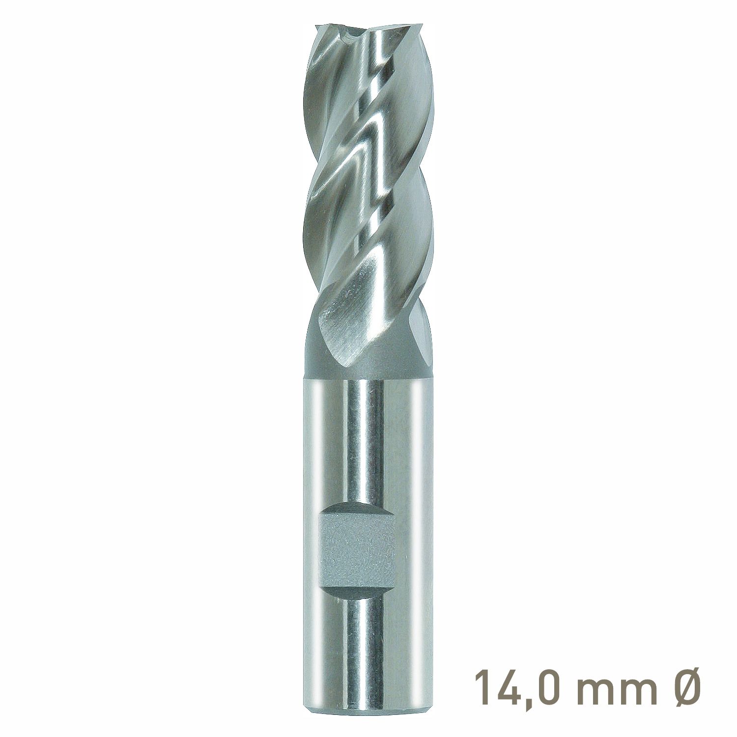 MAYKESTAG HSS-Co8 end mill 14mm short series DIN 844 K