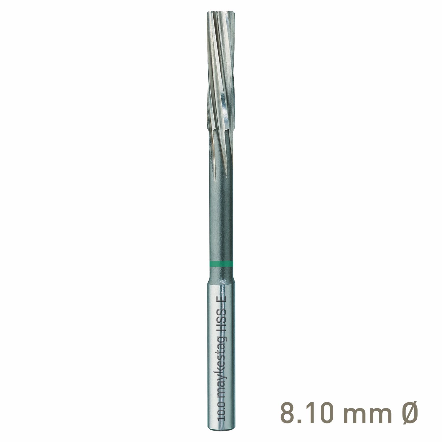 MAYKESTAG HSS-E NC Machine Reamer 8.1mm Left-Hand Spiral Industrial