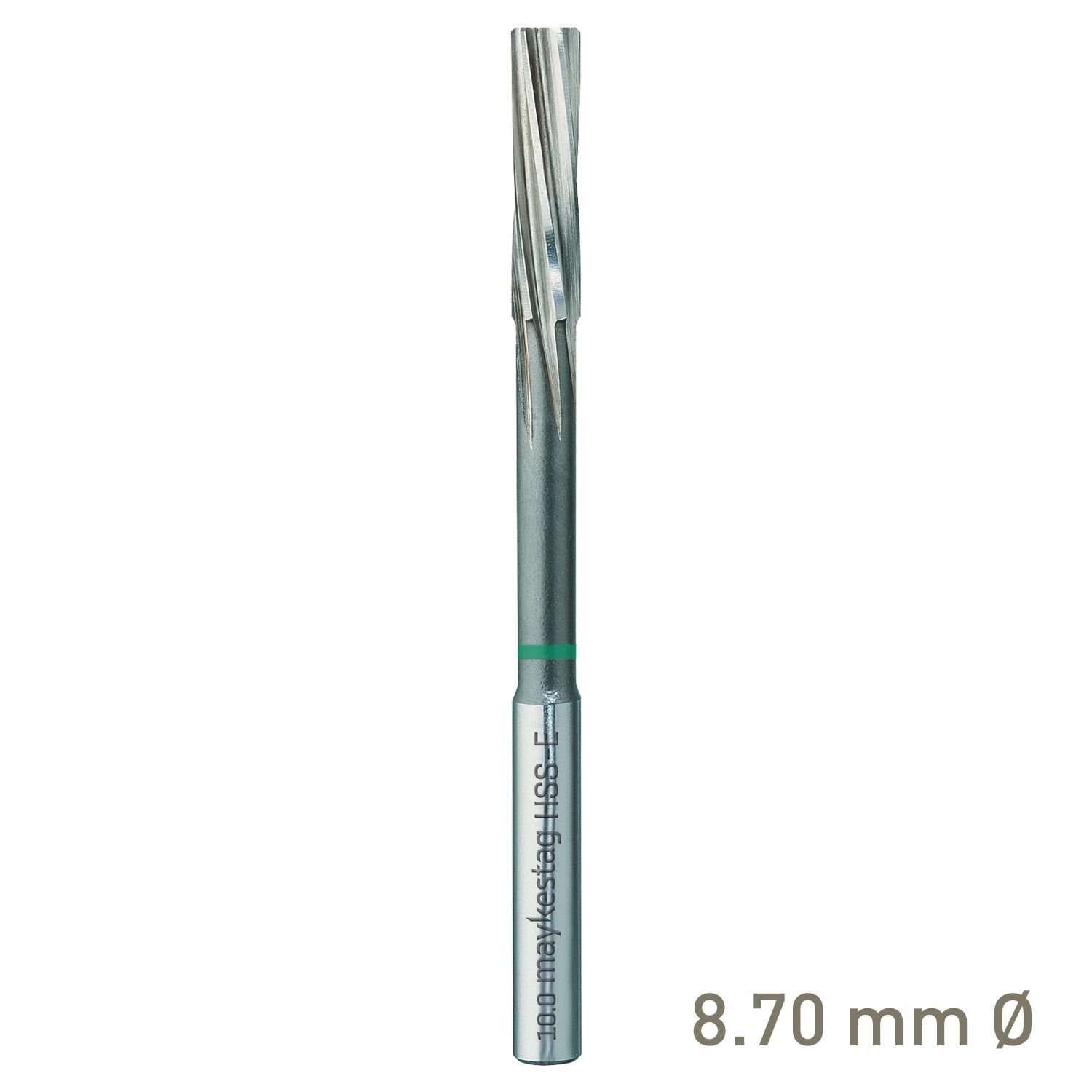 MAYKESTAG HSS-E NC Machine Reamer 8.7mm Left-Hand Spiral Industrial