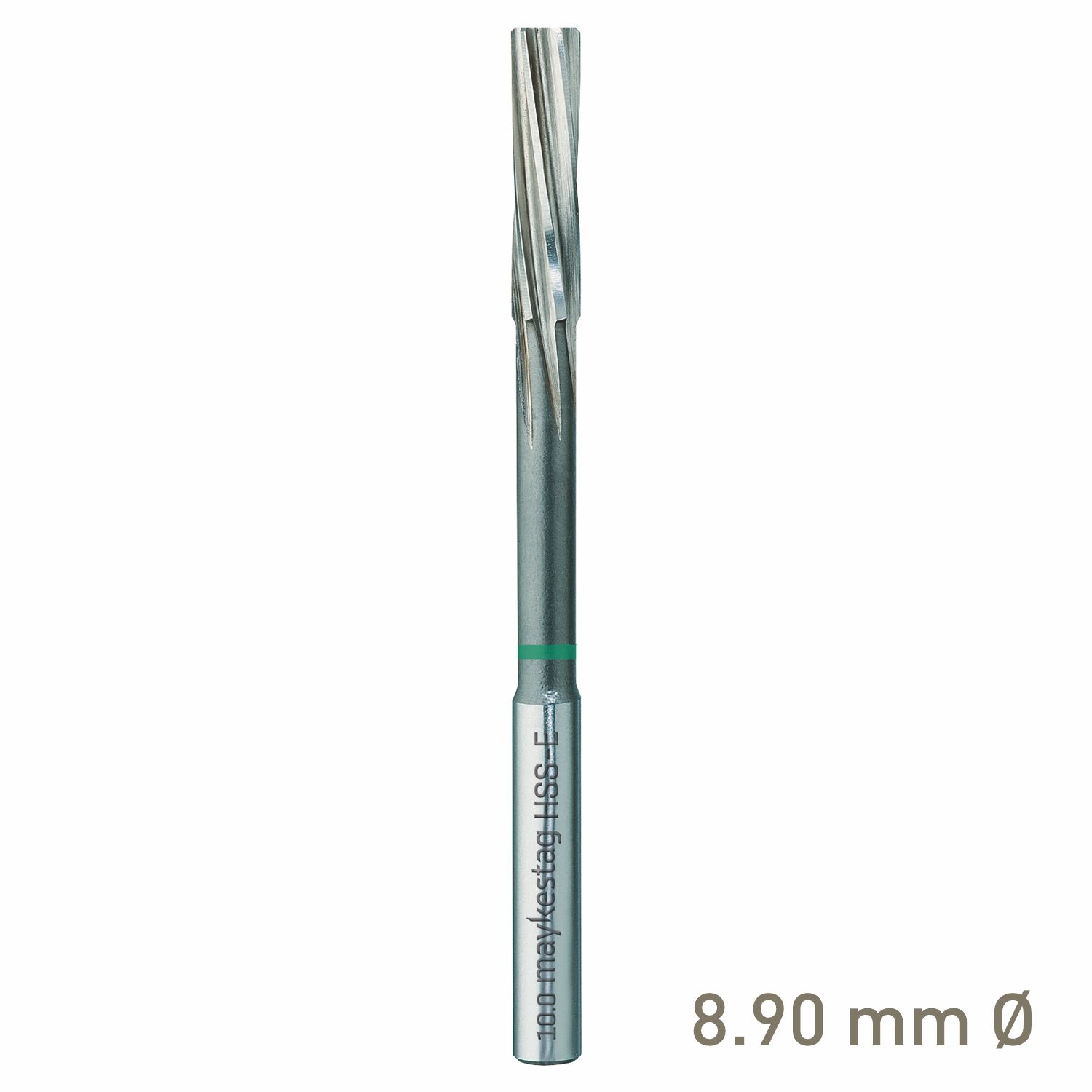 MAYKESTAG HSS-E NC Machine Reamer 8.9mm Left-Hand Spiral Industrial