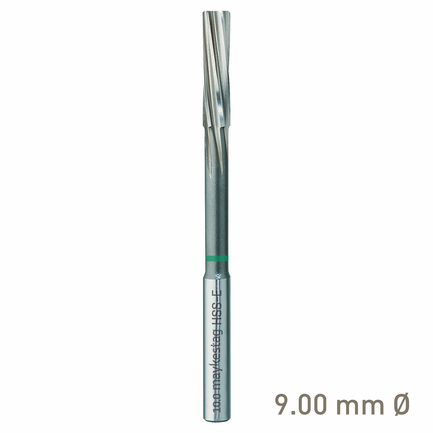 MAYKESTAG HSS-E NC Machine Reamer 9.0mm Left-Hand Spiral Industrial