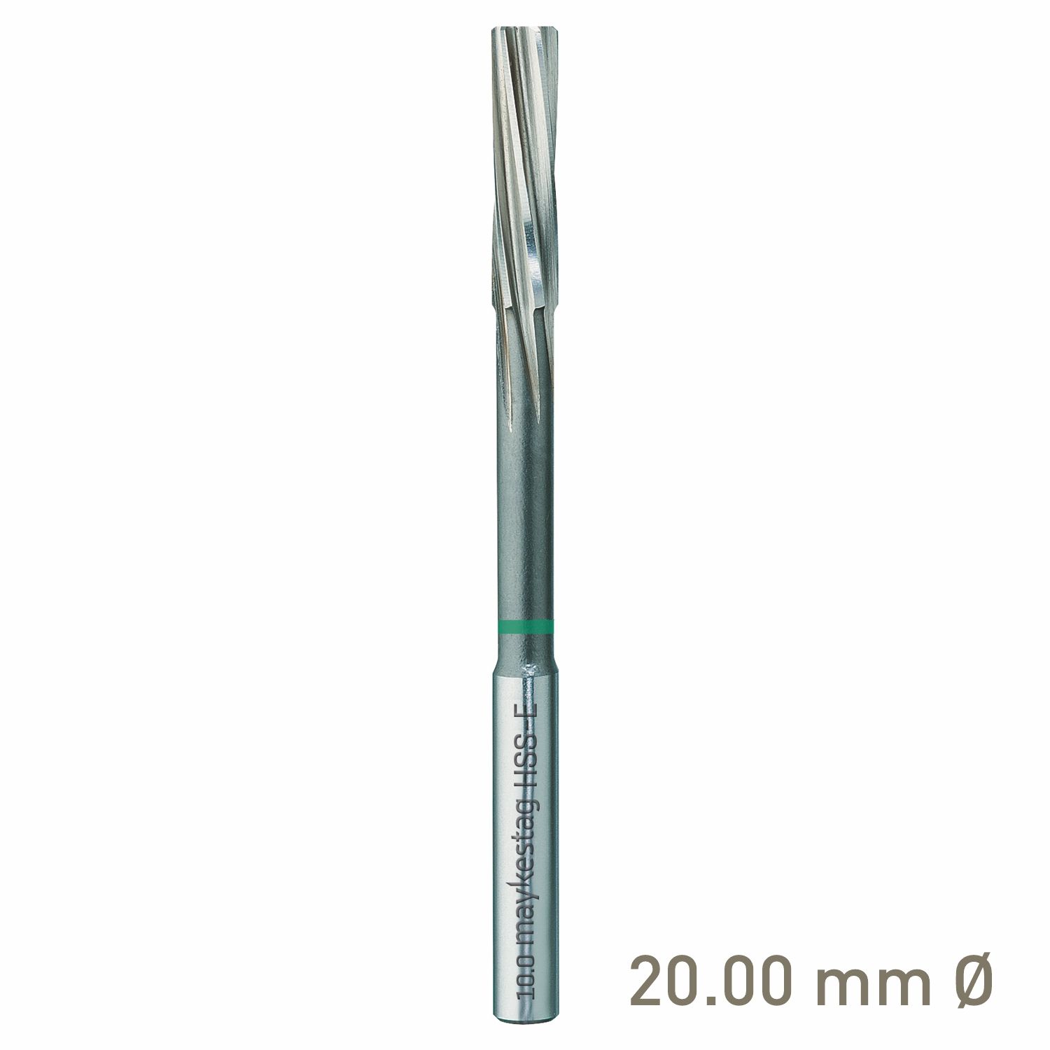 MAYKESTAG HSS-E NC Machine Reamer 20.0mm Left-Hand Spiral Industrial