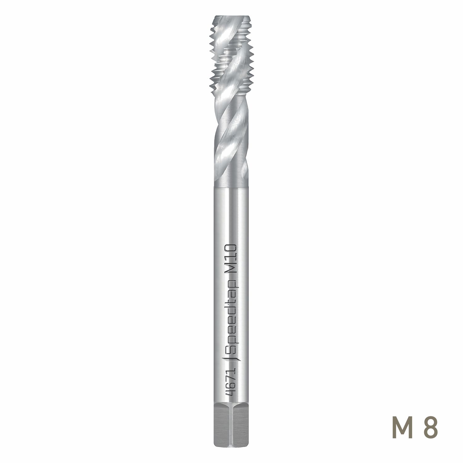 MAYKESTAG Speedtap Universal HSSE-V3 Machine Tap M8 Spiral Fluted DIN 376