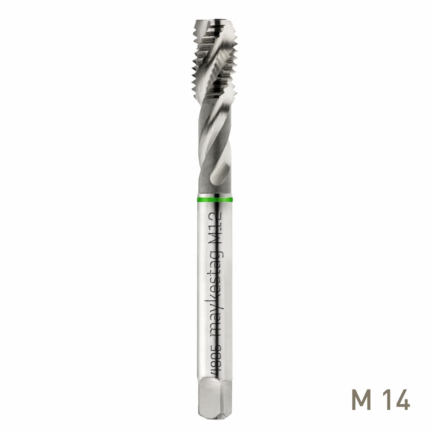 MAYKESTAG HSS-Co5 Spiral Fluted Machine Tap M14 x 2 DIN 376 6H