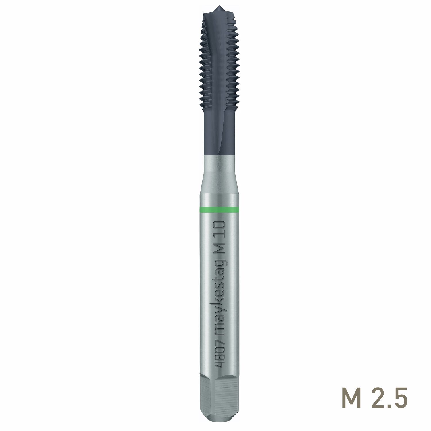 MAYKESTAG HSS-Co5 Machine Tap M2.5 Straight Fluted Metric ISO DIN 13 ALUNIT