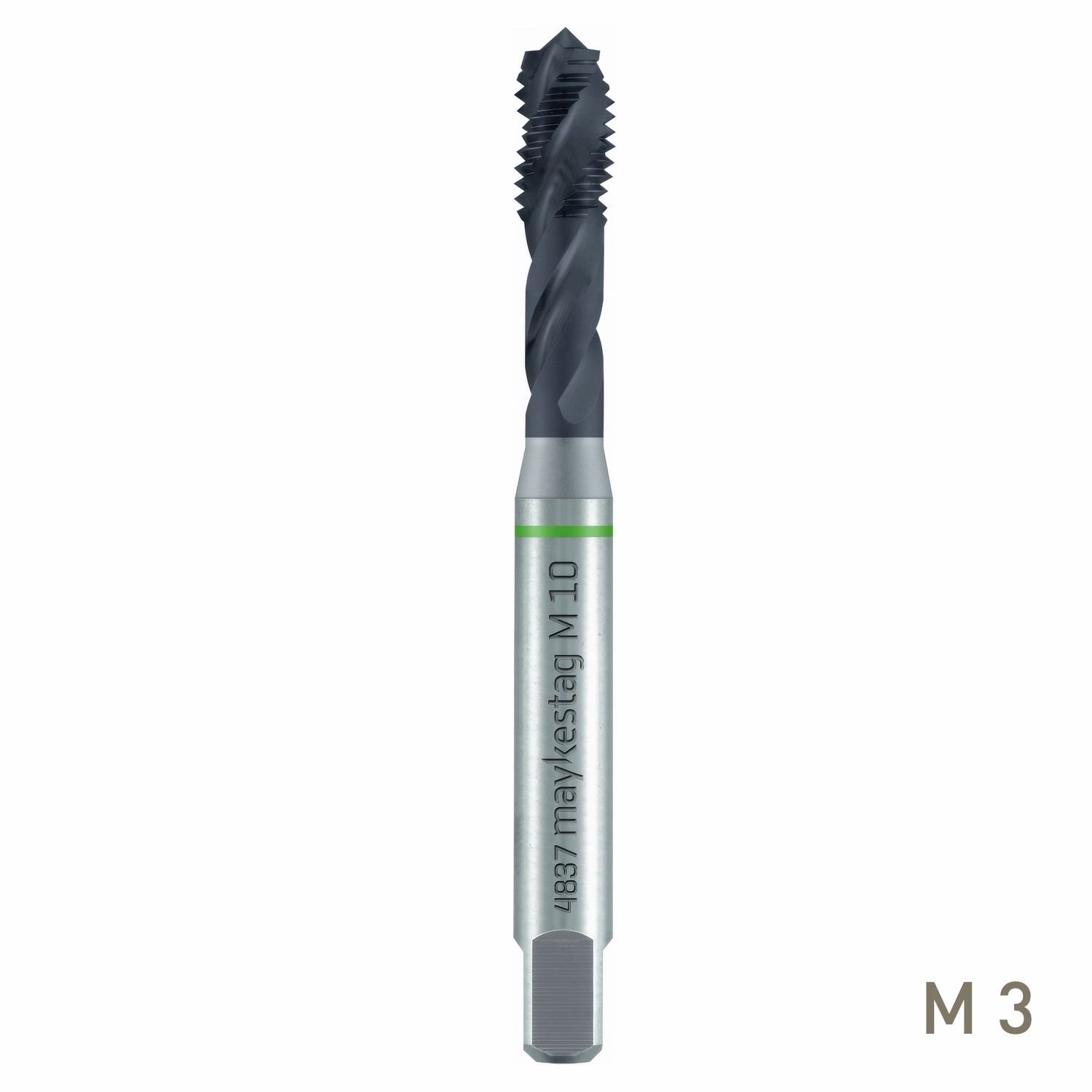 MAYKESTAG HSS-Co5 Machine Tap M3 Spiral Fluted ALUNIT DIN 371/376