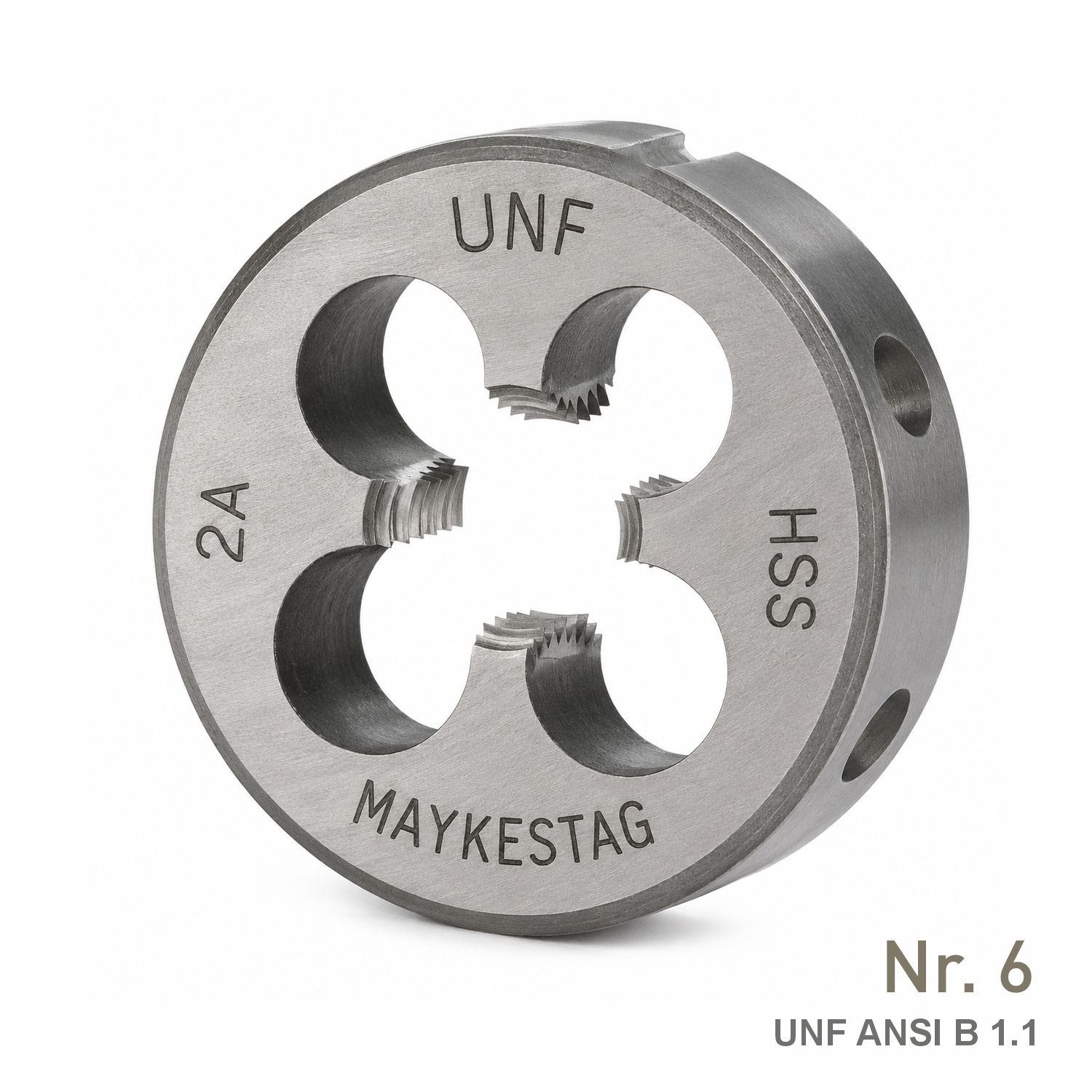 MAYKESTAG HSS UNF Round Die No. 6-40 ANSI B 1.1
