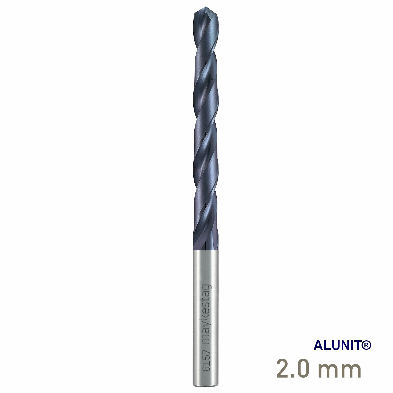 MAYKESTAG Solid Carbide Drill DIN 338 N ALUNIT&reg; 2.00mm