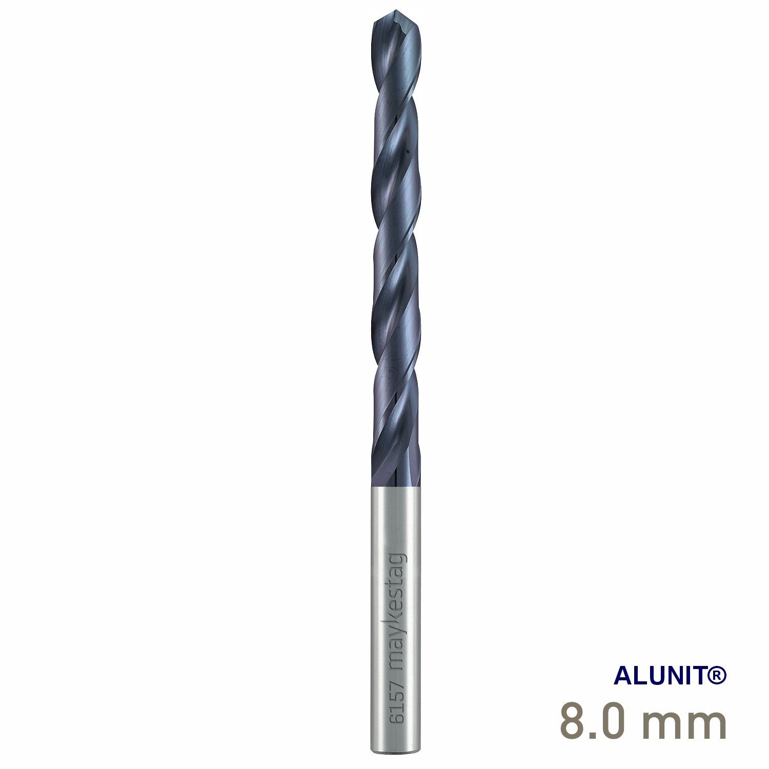 MAYKESTAG Solid Carbide Drill DIN 338 N ALUNIT&reg; 8.00mm