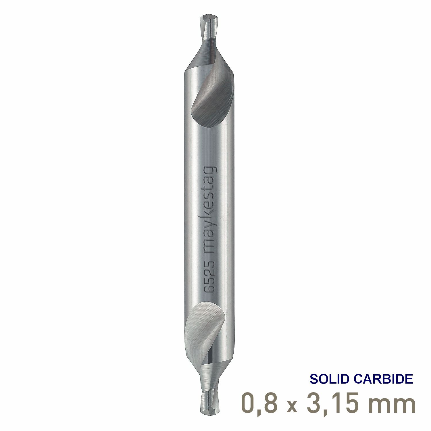 MAYKESTAG VHM Solid Carbide Centre Drill 0.8mm DIN 333 A