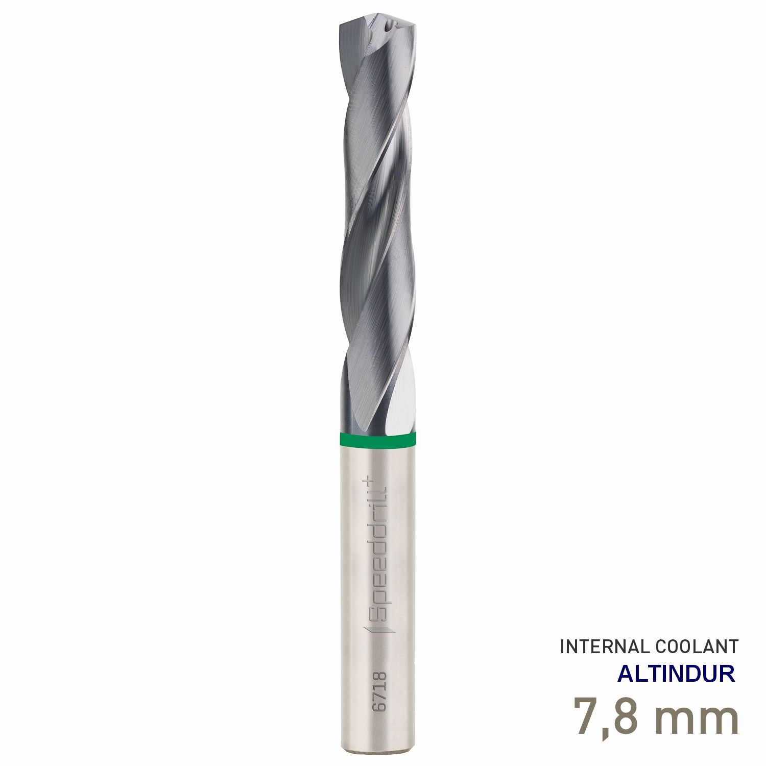 MAYKESTAG Speeddrill+ Universal Solid Carbide Drill Bit 7.8mm 3xD ALTINDUR