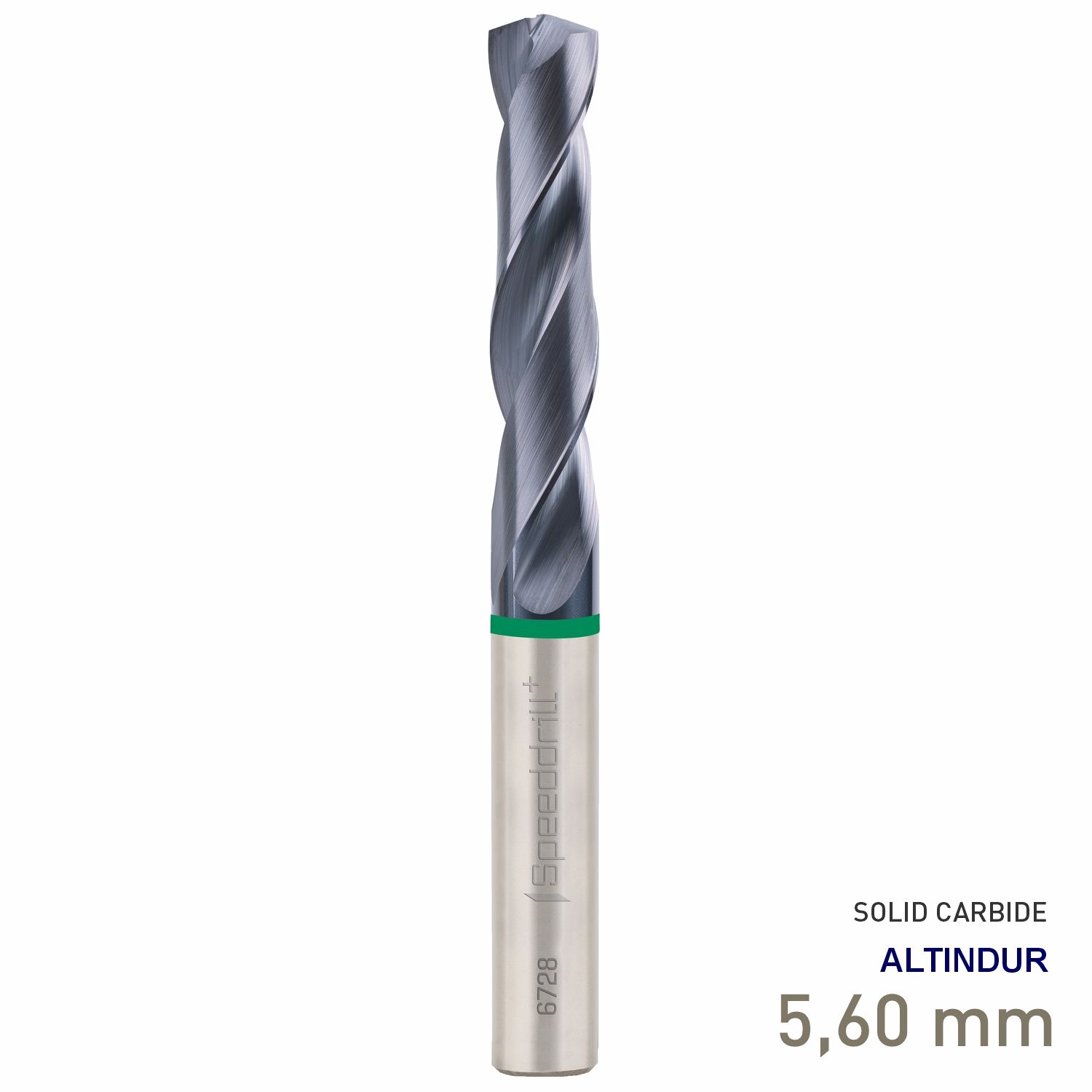 MAYKESTAG Speeddrill+ Universal Solid Carbide Stub Drill ALTINDUR 5.60mm DIN 6537K 3xD