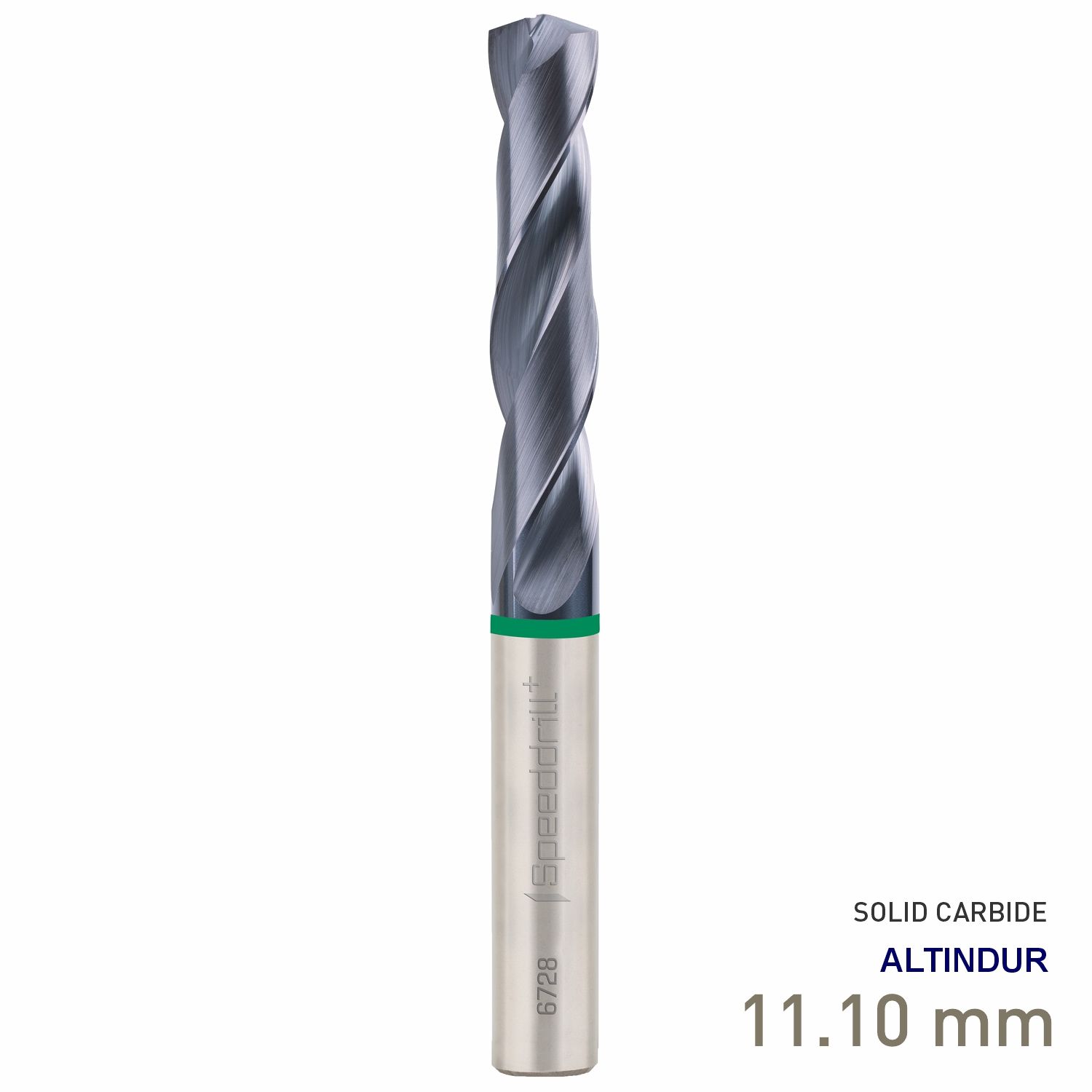 MAYKESTAG Speeddrill+ Universal Solid Carbide Stub Drill ALTINDUR 11.10mm DIN 6537K 3xD