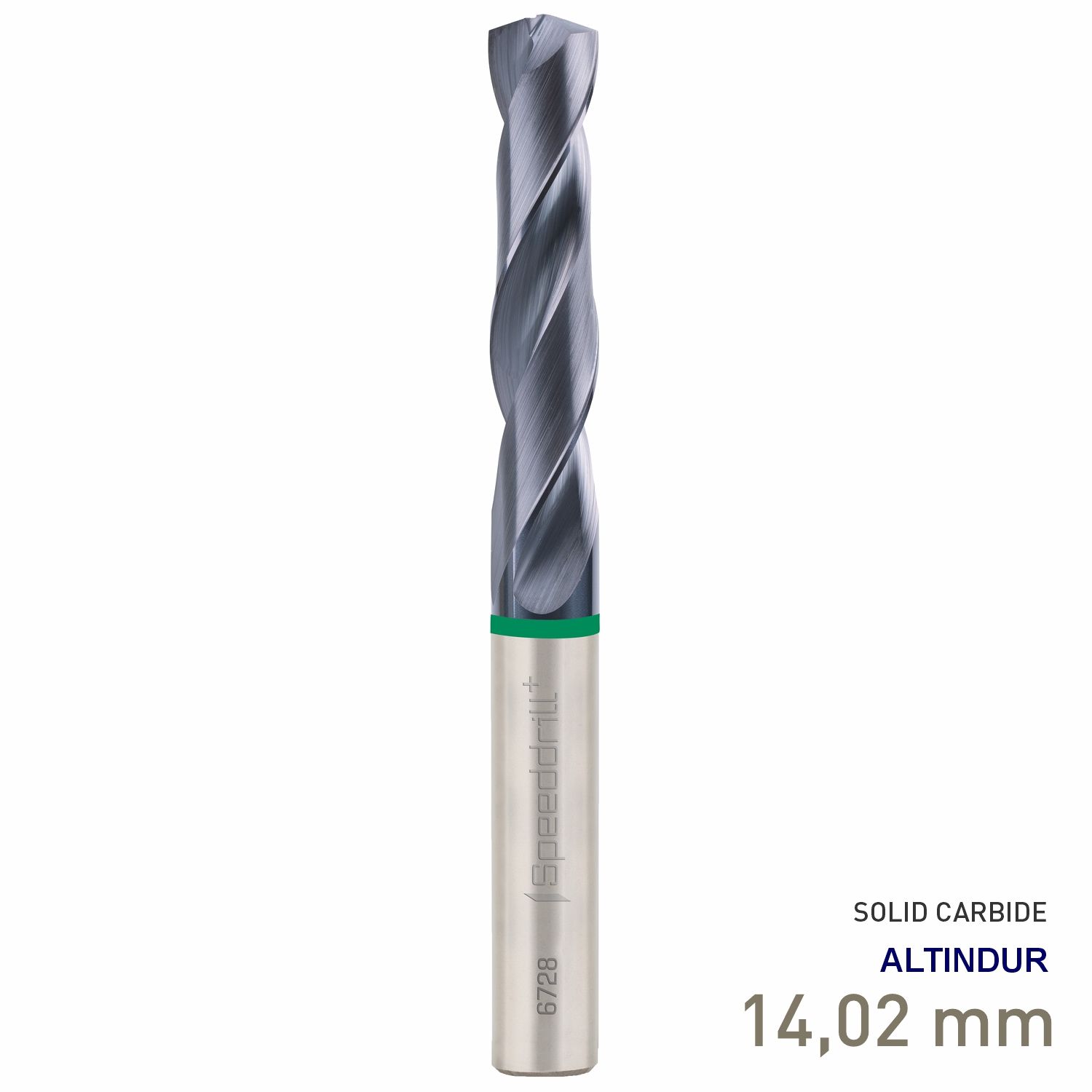 MAYKESTAG Speeddrill+ Universal Solid Carbide Stub Drill ALTINDUR 14.02mm DIN 6537K 3xD